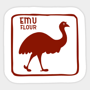 Emu Dingo Flour Australia Souvenir Sticker